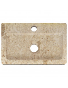 Lavello a Parete Crema 38x24x6,5 cm in Marmo 2