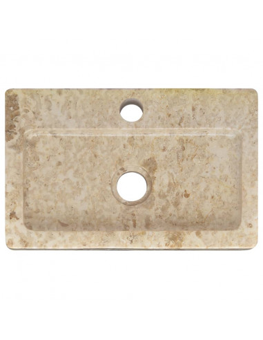 Lavello a Parete Crema 38x24x6,5 cm in Marmo