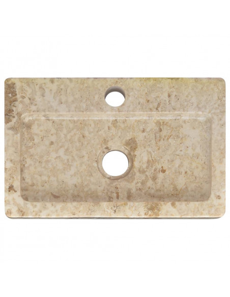Lavello a Parete Crema 38x24x6,5 cm in Marmo
