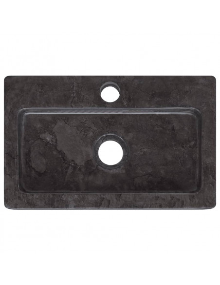 Lavello a Parete Nero 38x24x6,5 cm in Marmo