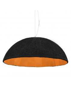 Lampada a Sospensione Nera e Oro Ø70 cm E27 2