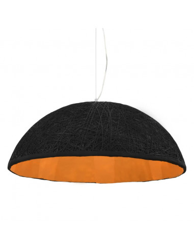 Lampada a Sospensione Nera e Oro Ø70 cm E27