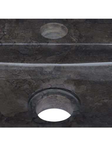 Lavello a Parete Nero 38x24x6,5 cm in Marmo