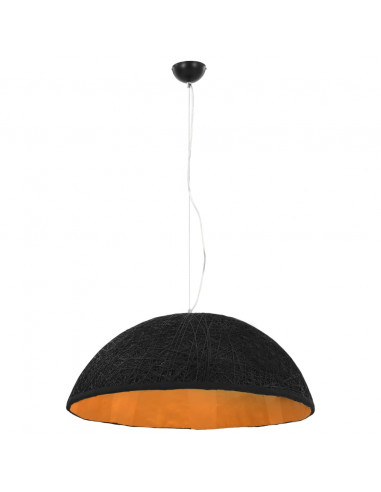 Lampada a Sospensione Nera e Oro Ø70 cm E27
