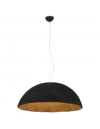 Lampada a Sospensione Nera e Oro Ø70 cm E27