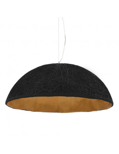 Lampada a Sospensione Nera e Oro Ø70 cm E27