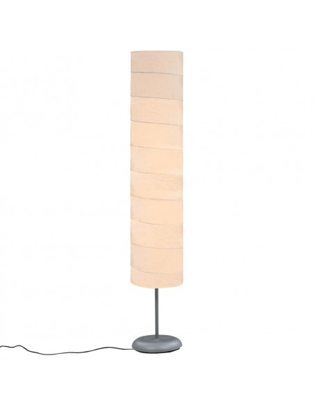 Lampada da Pavimento con Supporto 121cm Bianca E27