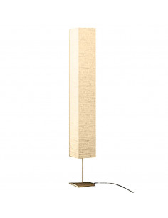 Lampada a Piantana con Supporto in Acciaio 170 cm Beige 2