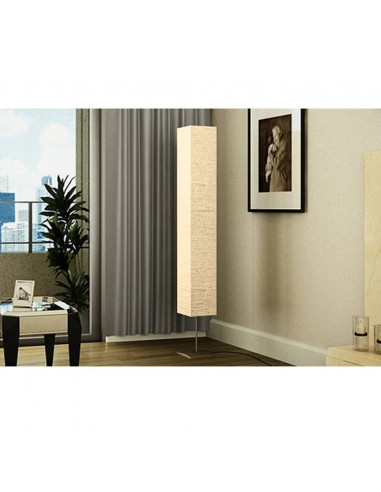 Lampada a Piantana con Supporto in Acciaio 170 cm Beige