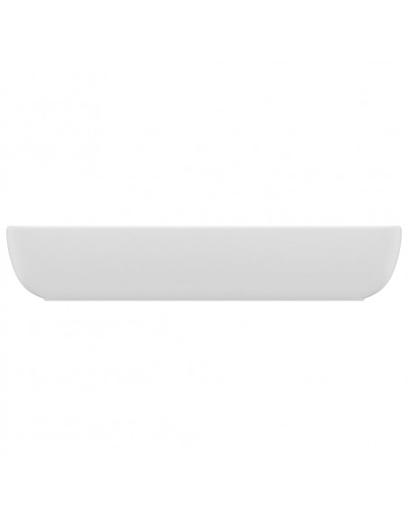 Lavandino Luxury Rettangolare Bianco Opaco 71x38cm Ceramica