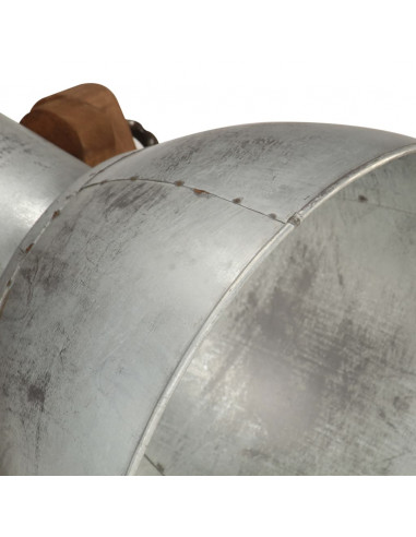 Lampade da Pavimento 3 pz Argento E27 in Massello di Mango