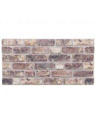 Pannelli Murali 3D 10 pz Marrone Scuro 100x50 cm EPS