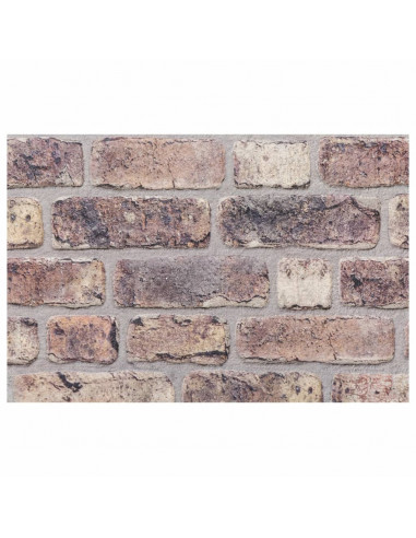 Pannelli Murali 3D 10 pz Marrone Scuro 100x50 cm EPS