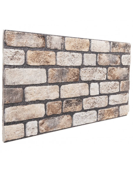 Pannelli Murali 3D 10 pz Marrone Chiaro 100x50 cm EPS