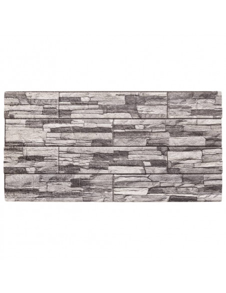 Pannelli Murali 3D 10 pz Grigio Chiaro 100x50 cm EPS