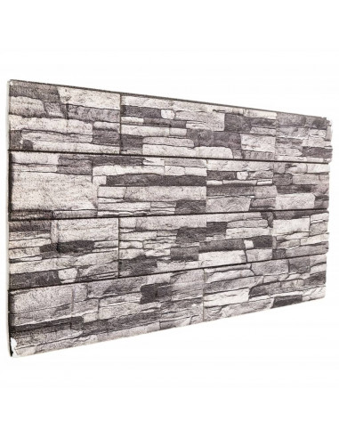 Pannelli Murali 3D 10 pz Grigio Chiaro 100x50 cm EPS