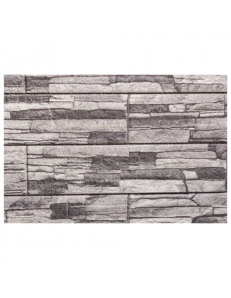Pannelli Murali 3D 10 pz Grigio Chiaro 100x50 cm EPS