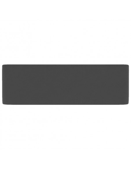 Lavandino Luxury Grigio Scuro Opaco 41x30x12 cm in Ceramica