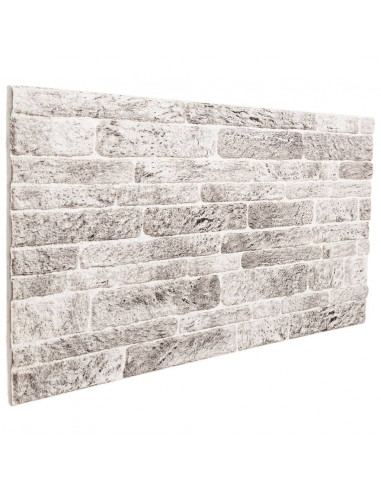 Pannelli Murali 3D 10 pz Grigio Chiaro 100x50 cm EPS