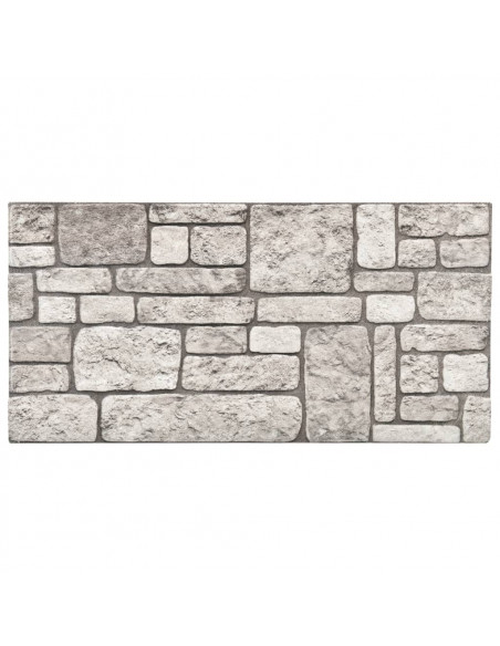 Pannelli Murali 3D con Design a Mattoni Grigio 11 pz EPS