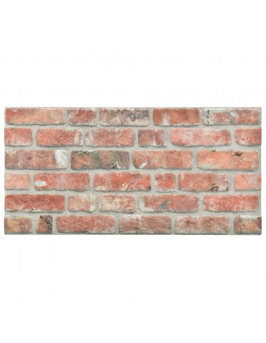 Pannelli Murali 3D con Design a Mattoni Rosso 11 pz EPS