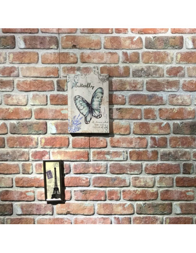 Pannelli Murali 3D con Design a Mattoni Rosso 11 pz EPS