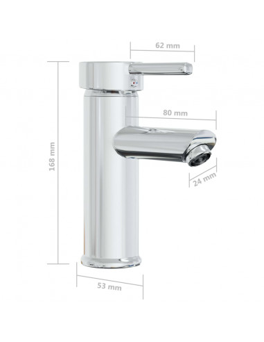 Lavabo da Incasso con Rubinetto 42x39x18 cm in Ceramica Bianco