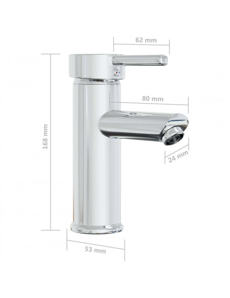 Lavabo da Incasso con Rubinetto 42x39x18 cm in Ceramica Bianco