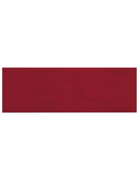 Pannelli Murali 12 pz Rosso Vino 90x30 cm Velluto 3,24 m²