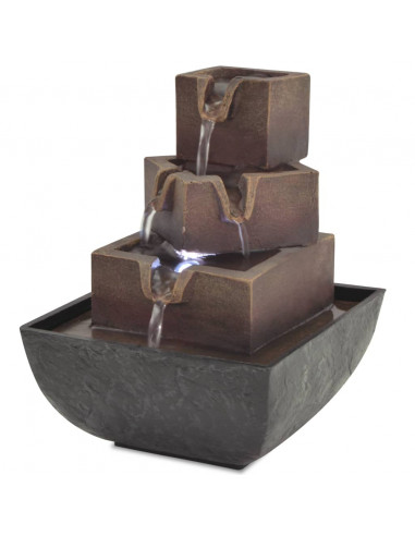 Fontana da Interni con Luce a LED in Poliresina