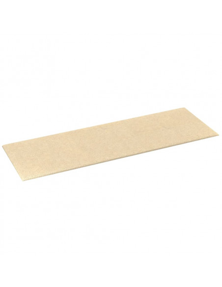 Pannelli Murali 12 pz Crema 90x15 cm Tessuto 3,24 m²