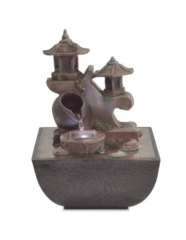 Fontana da Interni con Luce a LED in Poliresina