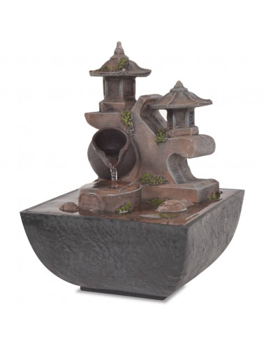 Fontana da Interni con Luce a LED in Poliresina