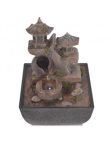 Fontana da Interni con Luce a LED in Poliresina