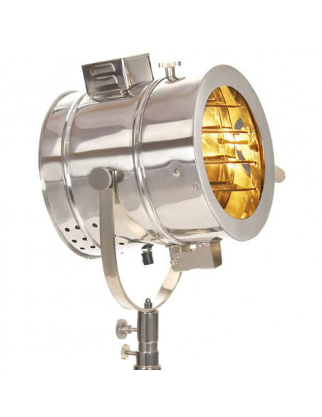 Lampada a Treppiede a Pavimento Legno Massello di Mango 165 cm