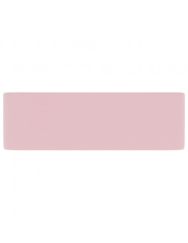 Lavandino Luxury Rosa Opaco 41x30x12 cm in Ceramica