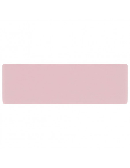 Lavandino Luxury Rosa Opaco 41x30x12 cm in Ceramica