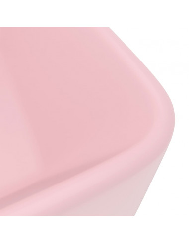 Lavandino Luxury Rosa Opaco 41x30x12 cm in Ceramica