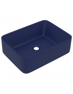 Lavandino Luxury Blu Scuro Opaco 41x30x12 cm in Ceramica 2