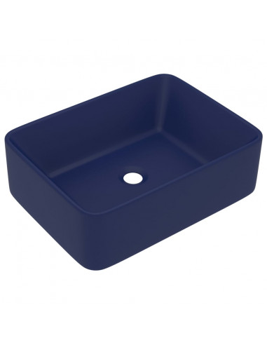 Lavandino Luxury Blu Scuro Opaco 41x30x12 cm in Ceramica