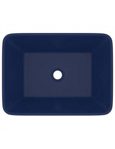 Lavandino Luxury Blu Scuro Opaco 41x30x12 cm in Ceramica
