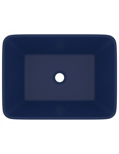 Lavandino Luxury Blu Scuro Opaco 41x30x12 cm in Ceramica