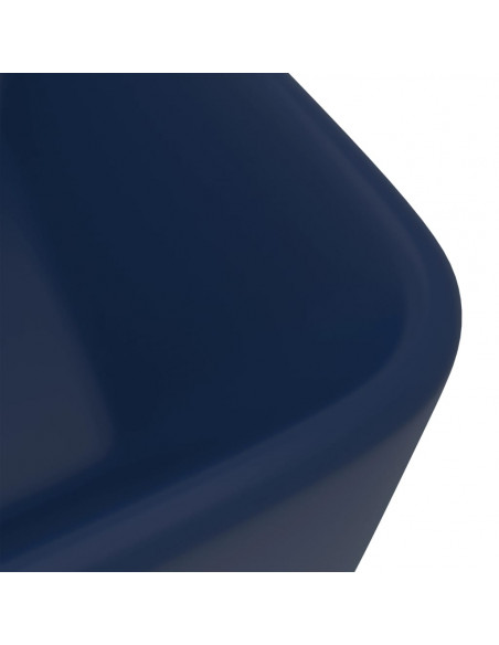 Lavandino Luxury Blu Scuro Opaco 41x30x12 cm in Ceramica