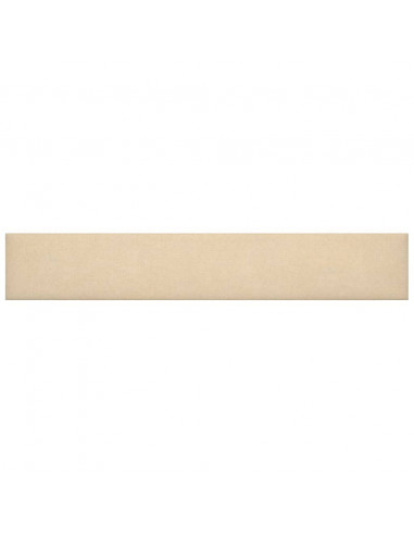 Pannelli Murali 12 pz Crema 90x15 cm Tessuto 1,62 m²