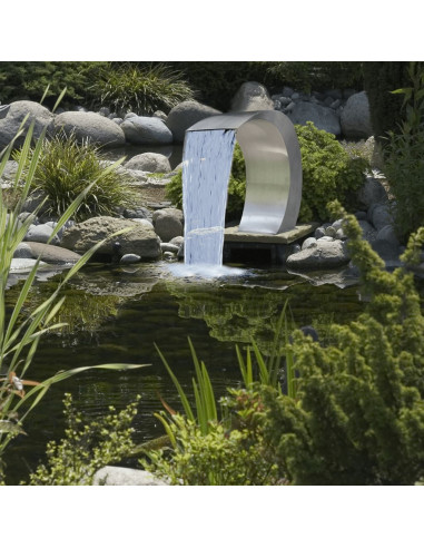 Cascata da Giardino in Acciaio Inossidabile 45x30x60 cm