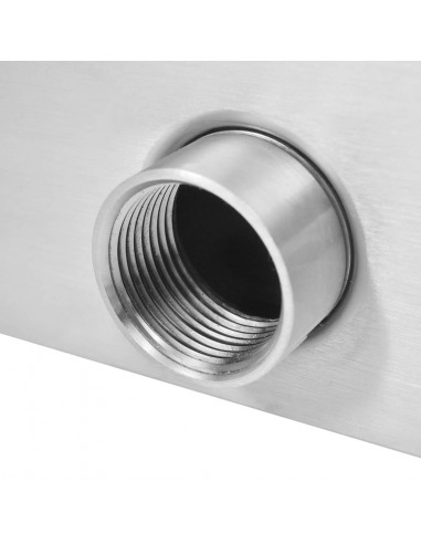 Fontana per Piscina in Acciaio Inossidabile 30x9x26 cm Argento