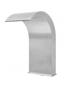 Fontana per Piscina in Acciaio Inossidabile 45x30x65 cm Argento 2