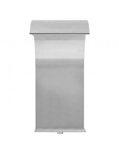 Fontana per Piscina in Acciaio Inossidabile 45x30x65 cm Argento