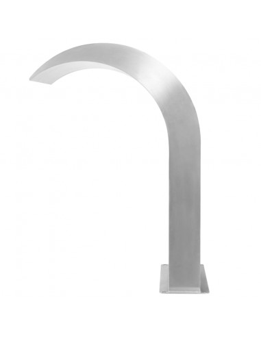 Fontana per Piscina in Acciaio Inossidabile 45x30x65 cm Argento