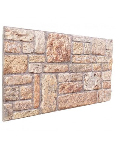 Pannelli Murali 3D 10 pz Marrone 100x50 cm EPS